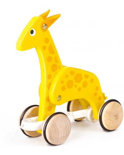 Drvena igračka HaPe International  - Žirafa na kotačima - 1