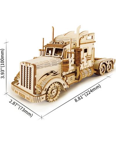 Drvena 3D slagalica  Robo Time od 286 dijelova - Kamion - 2
