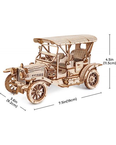 Drvena 3D slagalica Robo Time od 298 dijelova - Vintage auto - 3