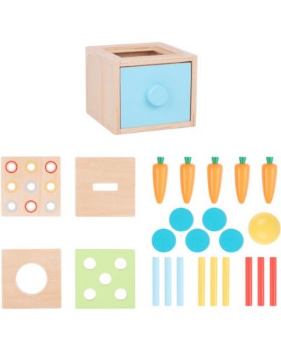 Drvena kocka 4 u 1 Tooky Toy - Montessori - 2