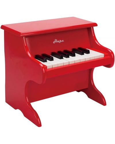Drveni električni klavir Hape, crveni - 2