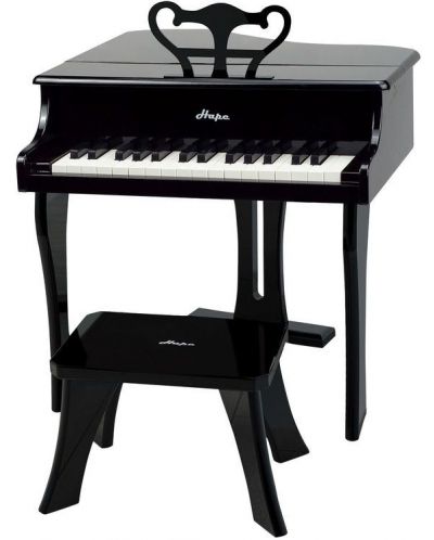 Drvena igračka Hape - Klavir, crni - 3