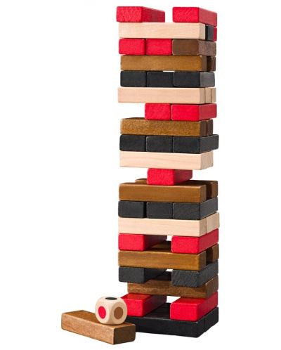 Drvena igra ravnoteže ​ Woody Popular - Jenga s kockicama ​ - 3