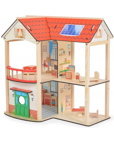 Drvena kućica za lutke Moni Toys - Elly - 4