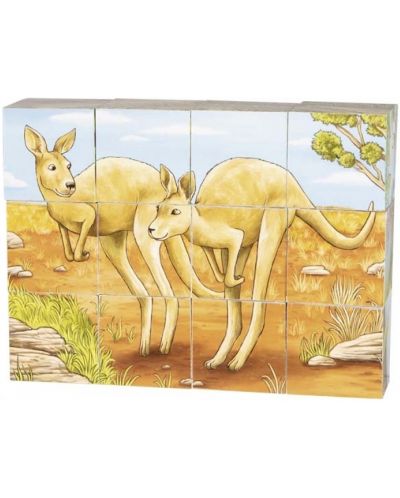 Drvene kocke Goki – Australske životinje, 12 dijelova, asortiman - 2