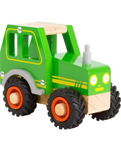 Drvena igračka Small Foot - Traktor, zeleni - 1