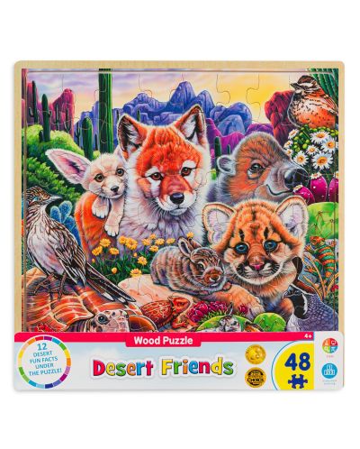 Drvena slagalica Master Pieces od 48 dijelova - Životinje u pustinji - 1