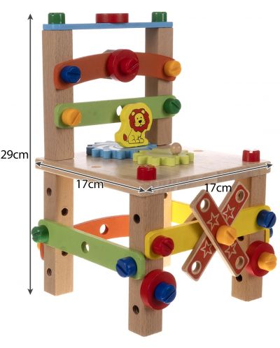 Drveni set za igru Iso Trade - Stolica za sastavljanje - 7