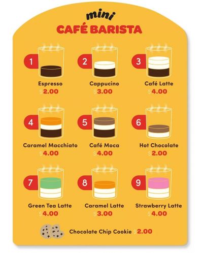 Drvena igračka Battat - Aparat za kavu Barista s priborom - 3