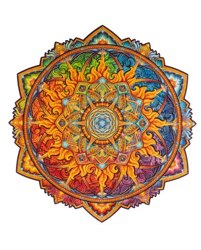 Drvena slagalica Unidragon od 700 dijelova - Mandala Izlazeće sunce (veličina RS) - 4