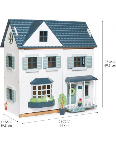 Drvena kućica za lutke Tender Leaf Toys - Dovetail House - 7