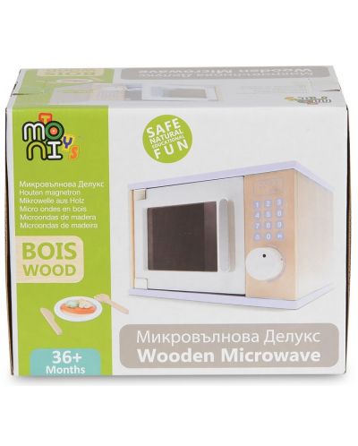 Drvena igračka Moni - Mikrovalna pećnica - 4