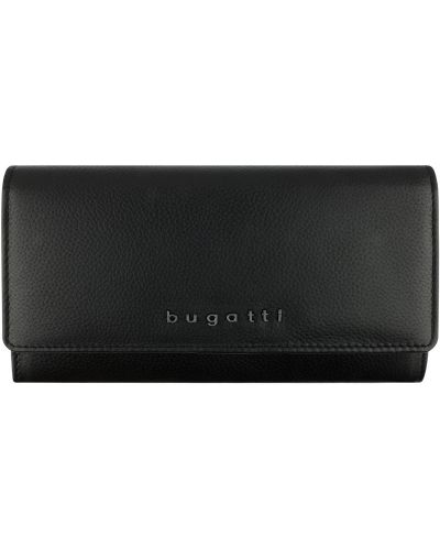 Ženski kožni novčanik Bugatti Bella - RFID zaštita, crni - 1