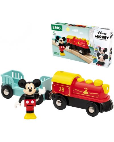 Drvena igračka Brio – Vlak Mickeyja Mousea - 1