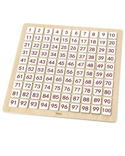 Drvena ploča sa slovima i brojevima Viga - 2