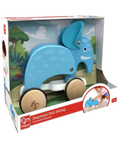 Drvena igračka HaPe International  - Slon na kotačima - 2