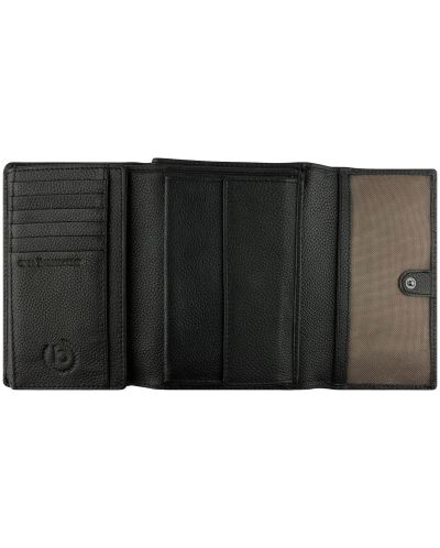 Ženski kožni novčanik Bugatti Bella - Flip, RFID zaštita, crni - 4