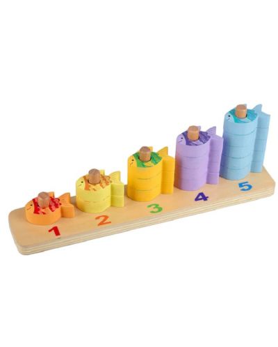 Drvena igračka za nizanje Orange Tree Toys - Ribe - 2