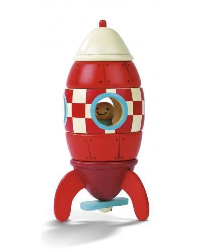 Drvena igračka Janod – Magnetska raketa - 1