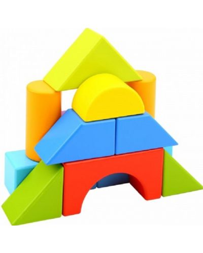 Drvena igra Tooky toy - Geometrijski oblici - 3