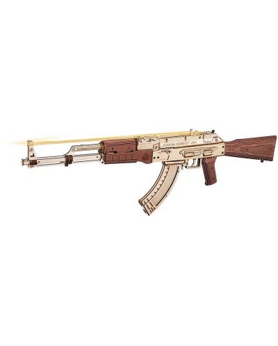 Drvena 3D slagalica Robo Time od 315 dijelova - Automat AK-47 - 1