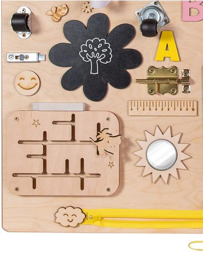 Drvena zabavna Montessori elektronička ploča Moni Toys - 5