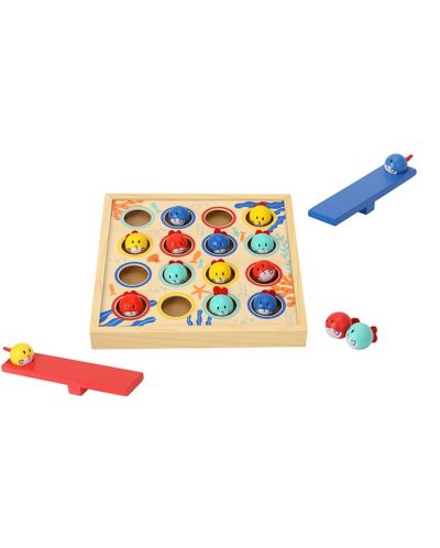 Drvena dječja igra Tooky Toy - Leteće ribe - 1