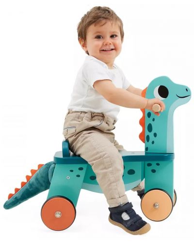 Drvena igračka za jahanje Janod - Dinosaur - 4
