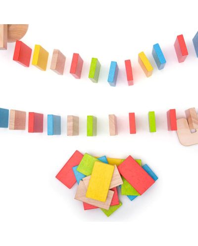 Drvena igra Bigjigs - Domino, 110 komada - 10