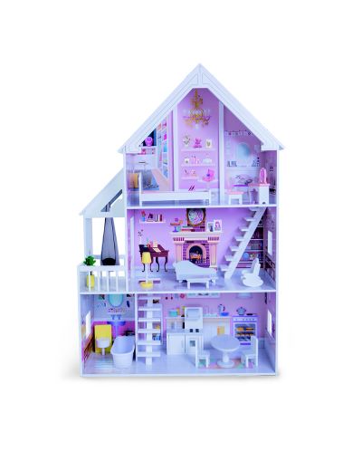 Drvena kućica za lutke s namještajem Moni Toys - Cinderella, 4127 - 1