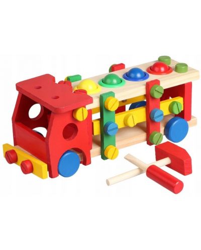 Drvena igračka Kruzzel - Obrazovni kamion - 1