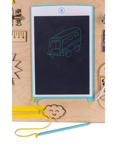 Drvena zabavna Montessori elektronička ploča Moni Toys - 4
