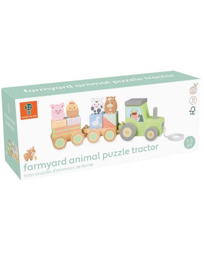 Drvena igračka na povlačenje Orange Tree Toys - Domaće životinje - 5