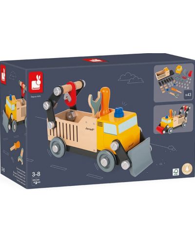 Drvena igračka Janod - Napravite kamion Diy Brico Kids - 1