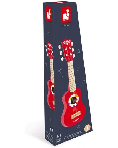 Drvena glazbena igračka Janod - Moja prva gitara, Confetti - 2