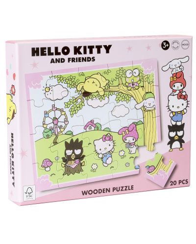 Drvena slagalica Micki - Hello Kitty, 20 dijelova - 5