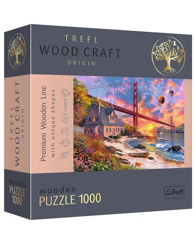 Drvena slagalica Trefl od 1000 dijelova - Prekrasan zalazak sunca - 1