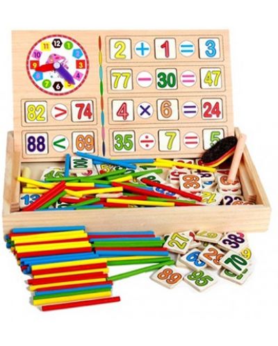 Drveni set Smart Baby - Kutija za matematiku - 1