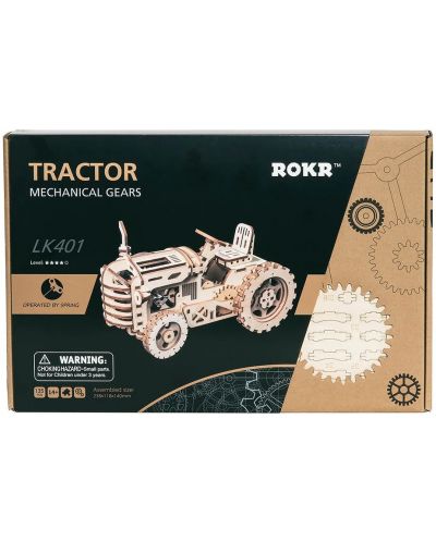 Drvena 3D slagalica Robo Time od 135 dijelova - Traktor - 3