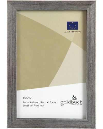Drveni okvir za fotografije Goldbuch - Srebrnast, 10 x 15 cm - 1