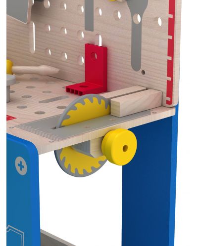 Drveni set Acool Toy - Radni stol s alatom - 3