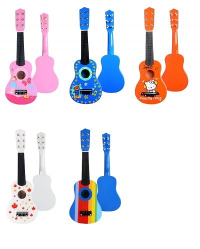 Drvena glazbena igračka Acool Toy - Gitara, asortiman - 2