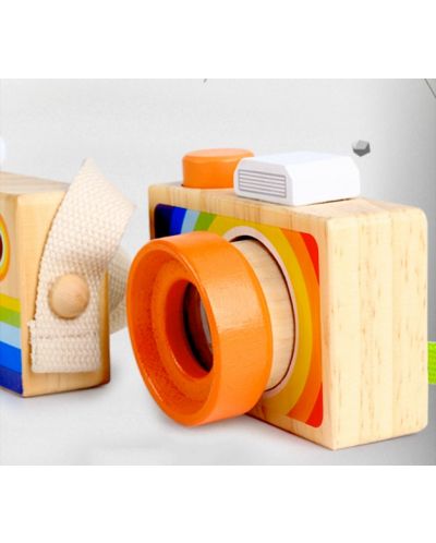 Drvena igračka Acool Toy - Kamera kaleidoskop u boji - 3