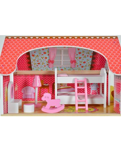 Drvena kućica za lutke Moni Toys - Emily, sa 17 dodataka - 4