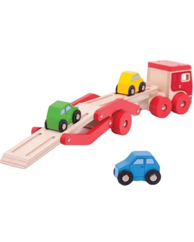 Drvena igračka Bigjigs  - Kamion za prijevoz - 2