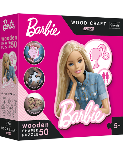 Drvena slagalica Trefl od 50 dijelova - Lijepa Barbie - 1