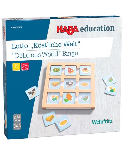 Drvena igra Haba Education – Bingo, ukusni svijet - 1