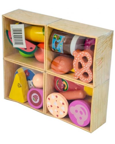 Drveni set Acool Toy - Kutije s namirnicama - 3