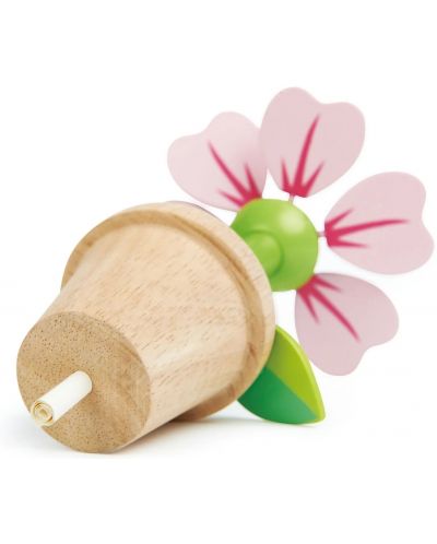 Drveni set za igru Tender Leaf Toys - Cvijet u saksiji - 3