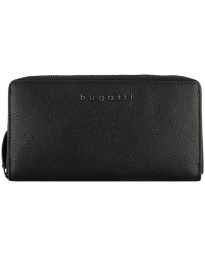 Ženski kožni novčanik Bugatti Bella - Long, RFID zaštita, crni - 1